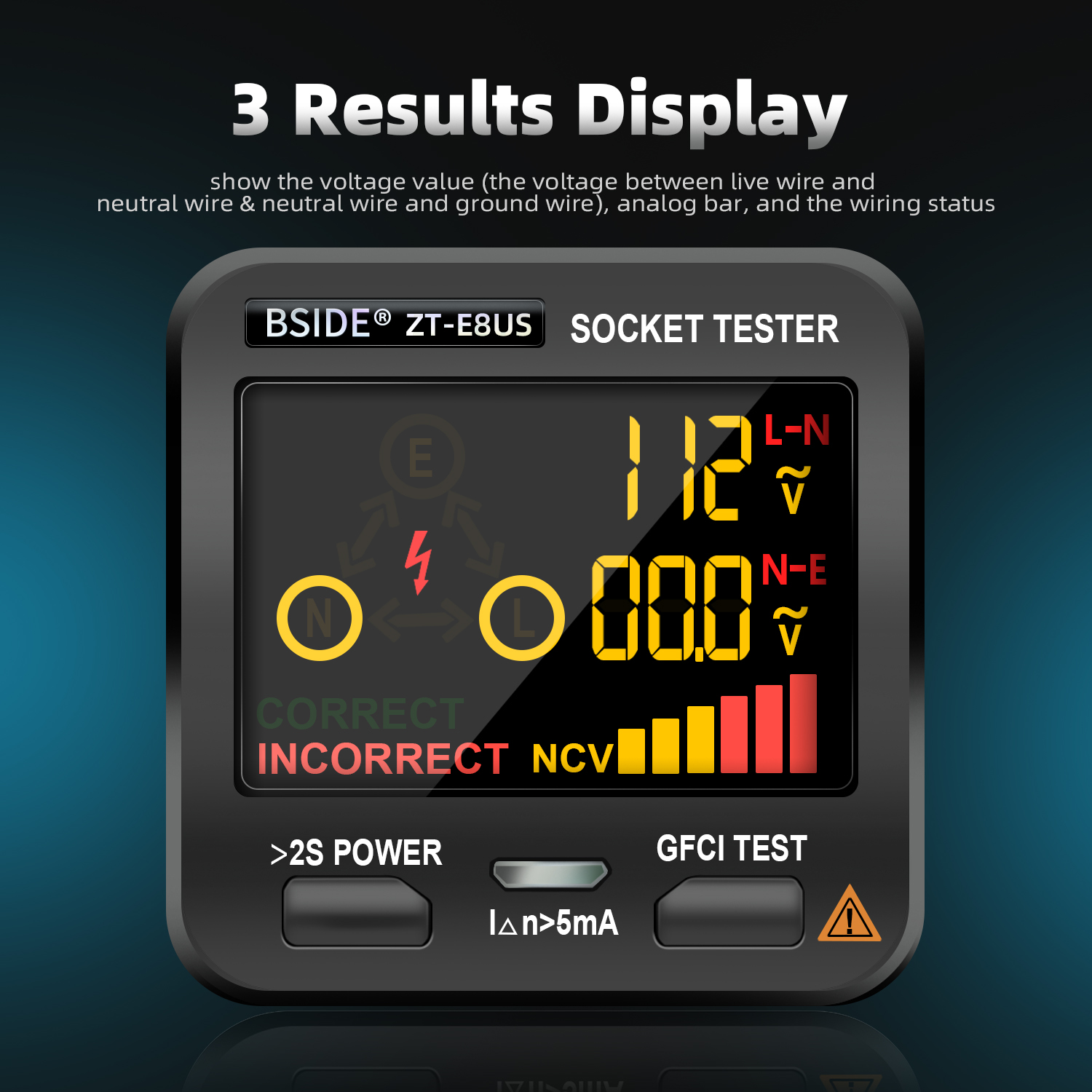 Power Tools Uk Review - BSIDE Smart Socket Tester Smart Socket