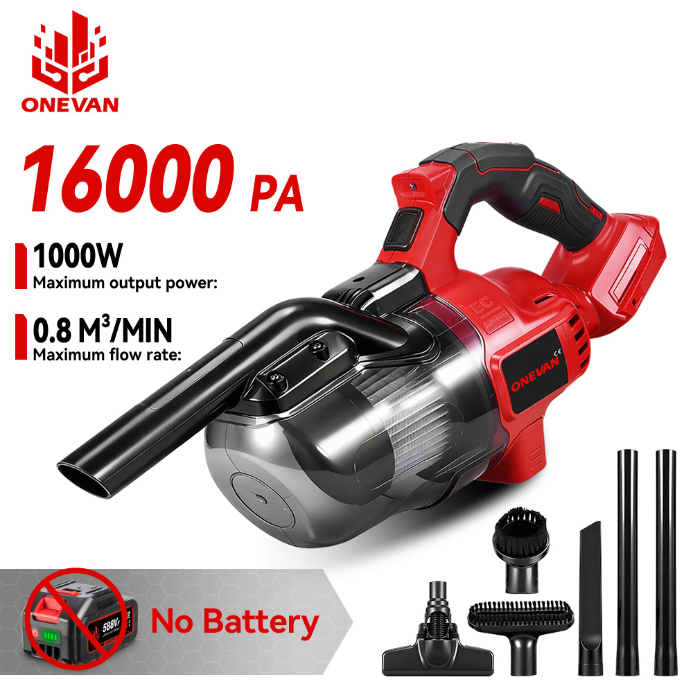 Vacuum Cleaner Power Tools - ONEVAN 16000PA Cordless Electric Vacuum Cleaner