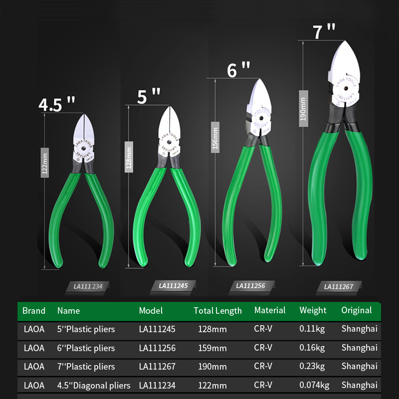 LAOA CR-V Plastic pliers Side  - Power Tools Japan reseña y precio