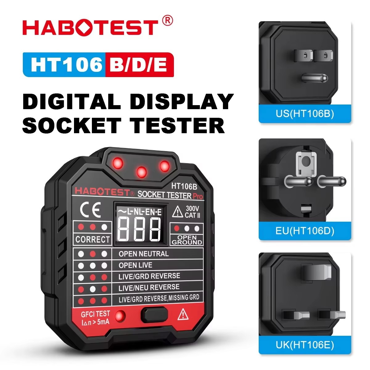 HT106 Digital Socket Tester Pr - Power Tools Uk Review reseña y precio