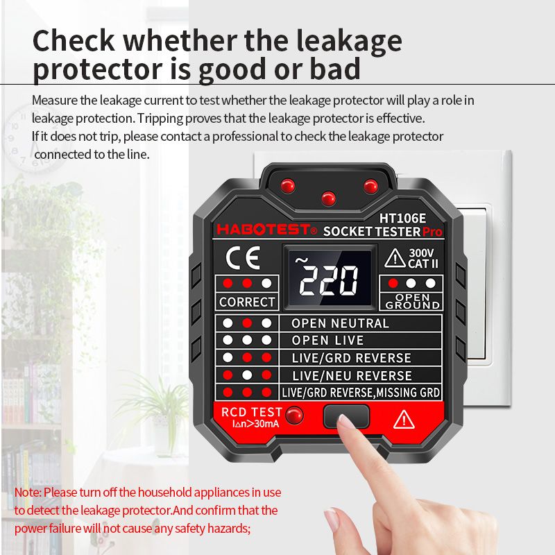 HT106 Digital Socket Tester Pr - Power Tools Uk Review reseña y precio
