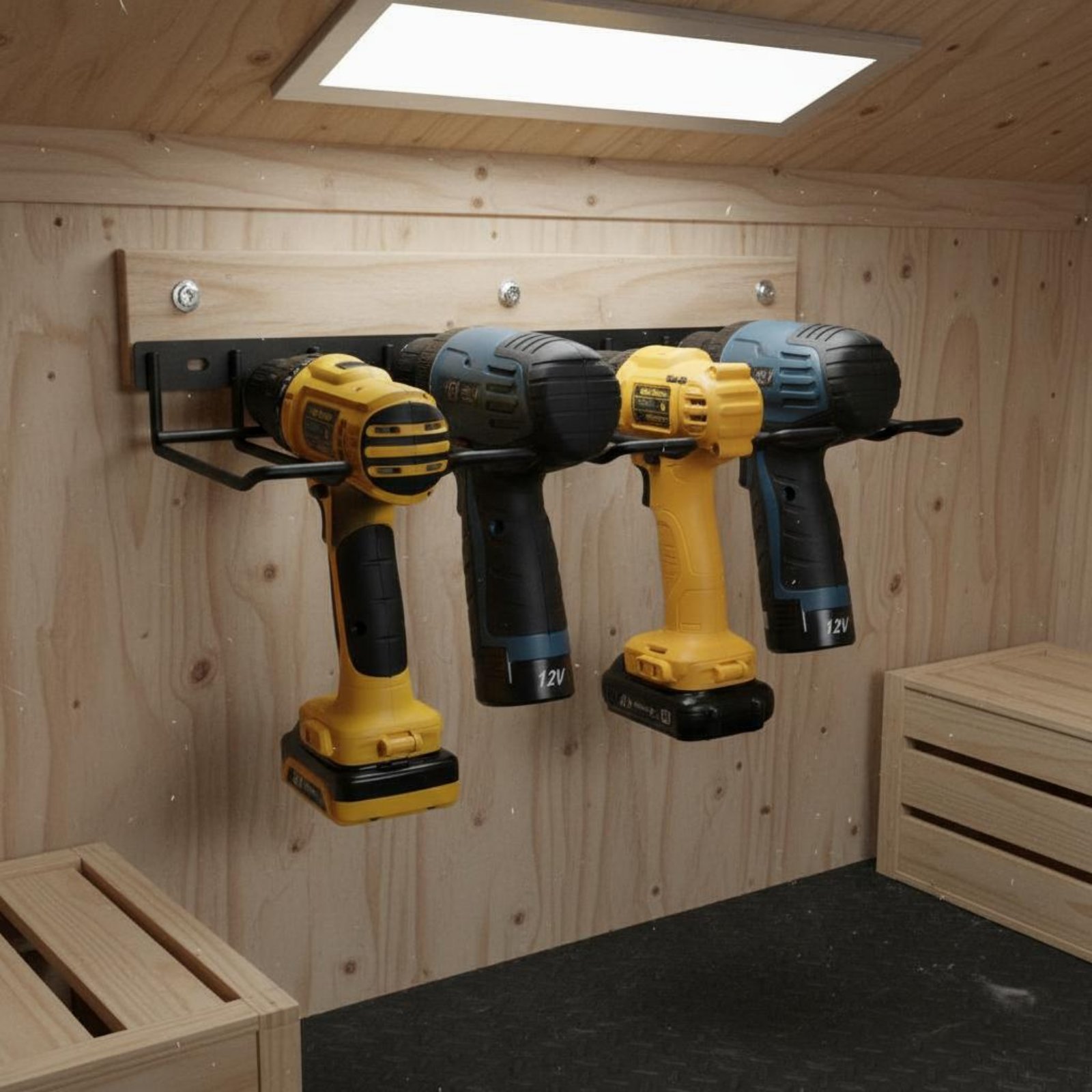 Wall Mount Drill Holder Easy I - Power Tools Workshop reseña y precio