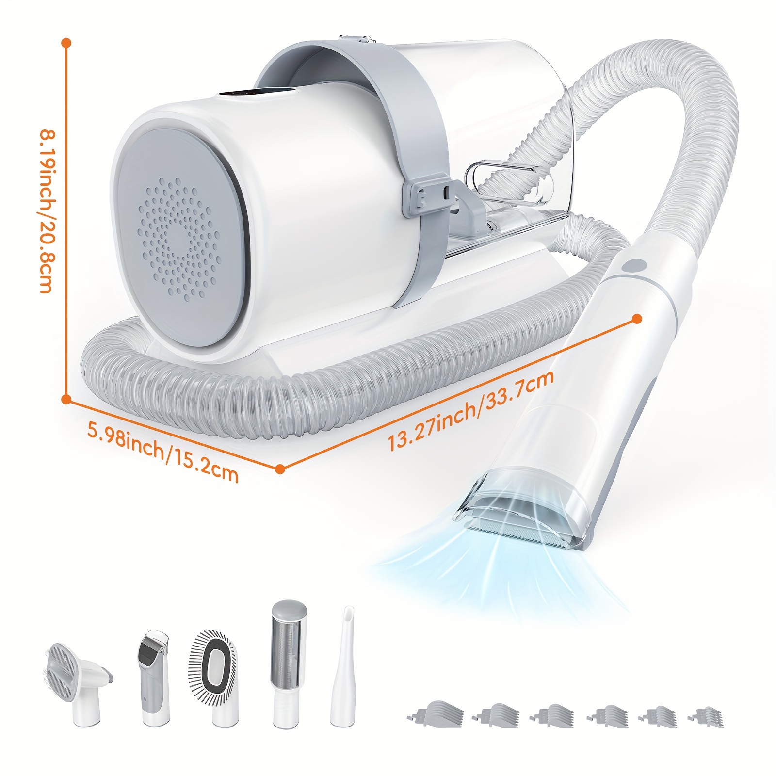 Pet Grooming Vacuum Kit 5 in 1 - Power Tools Vacuum reseña y precio