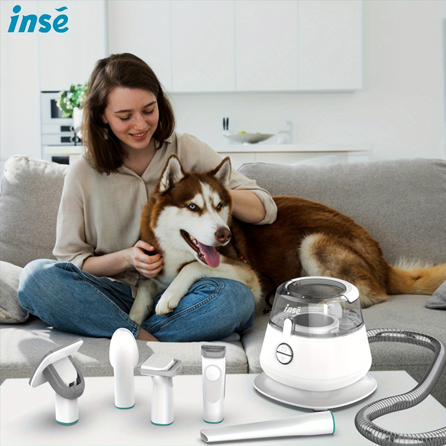 INSE P20 Pet Grooming Vacuum C - Vacuum Cleaner Power Tools reseña y precio