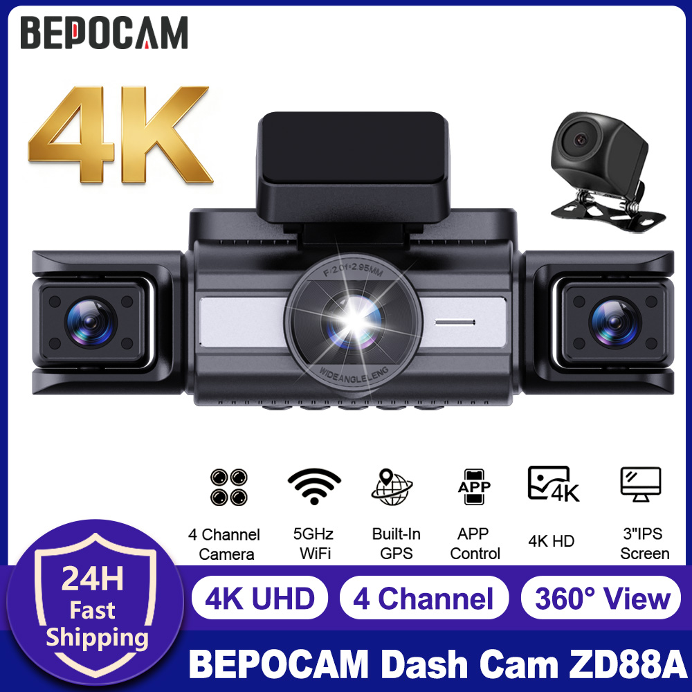 BEPOCAM 4 Channel Dash Cam 4K  - Power Tools Japan reseña y precio