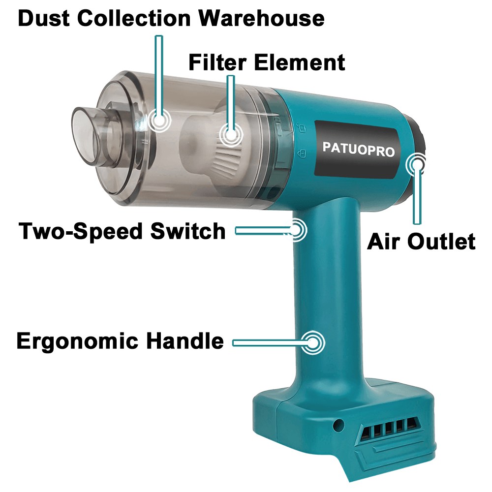 Mini Brushless Handheld Vacuum - Vacuum Cleaner Power Tools reseña y precio