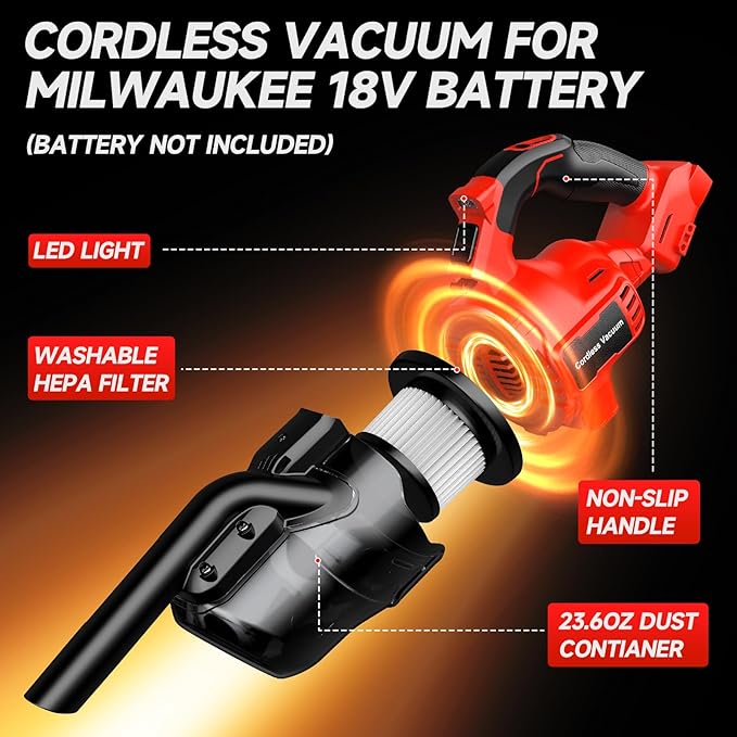 16000pa Cordless Electric Vacu - Vacuum Cleaner Power Tools reseña y precio