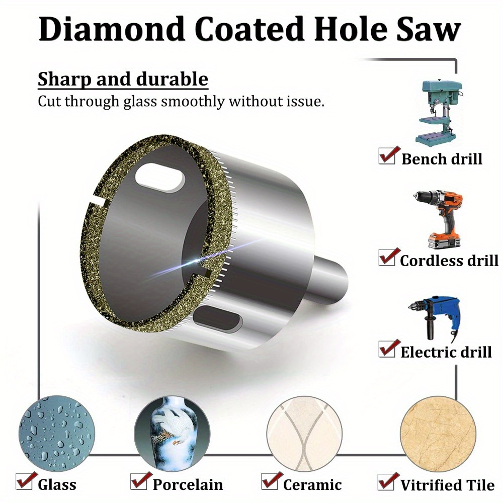 10 Piece Diamond Coated Drill  - Power Tools Workshop reseña y precio