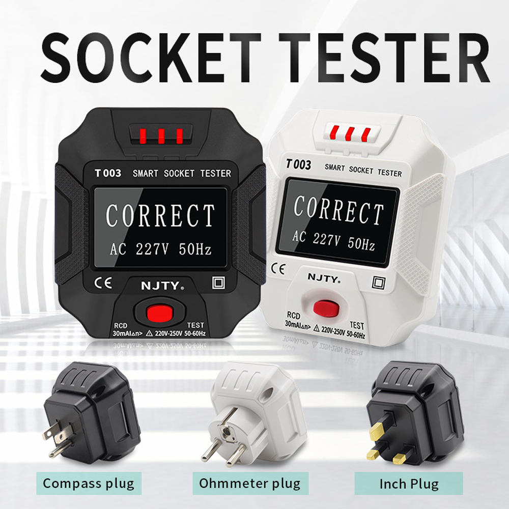 NJTY T003 Smart Socket Tester  - Power Tools Uk Review reseña y precio