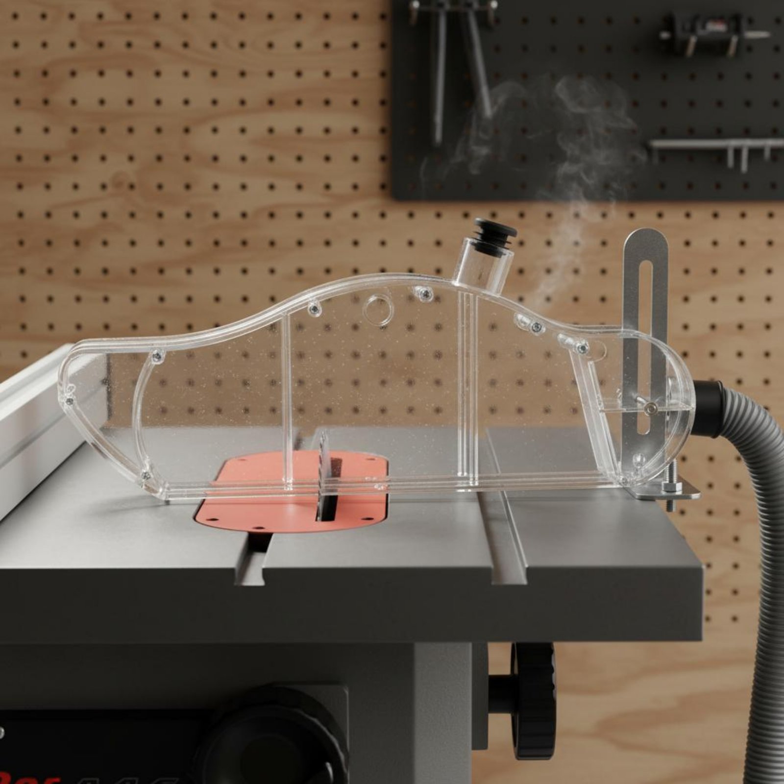 Table Saw Dust Guard Transpare - Power Tools Vacuum reseña y precio