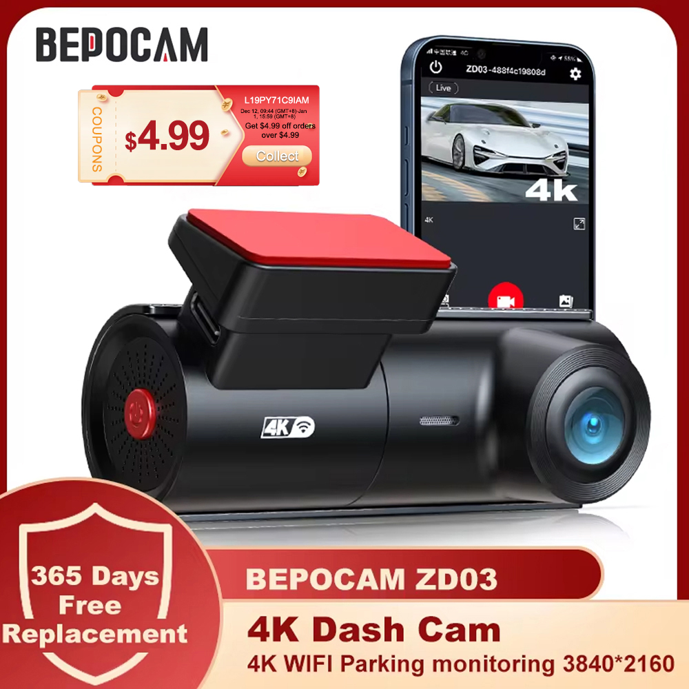 BEPOCAM ZD03 4K Dash Cam for C - Power Tools Japan reseña y precio