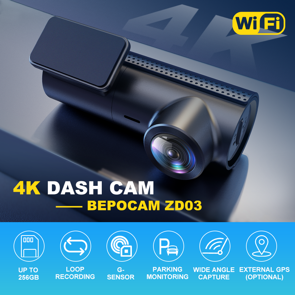 BEPOCAM ZD03 4K Dash Cam for C - Power Tools Japan reseña y precio